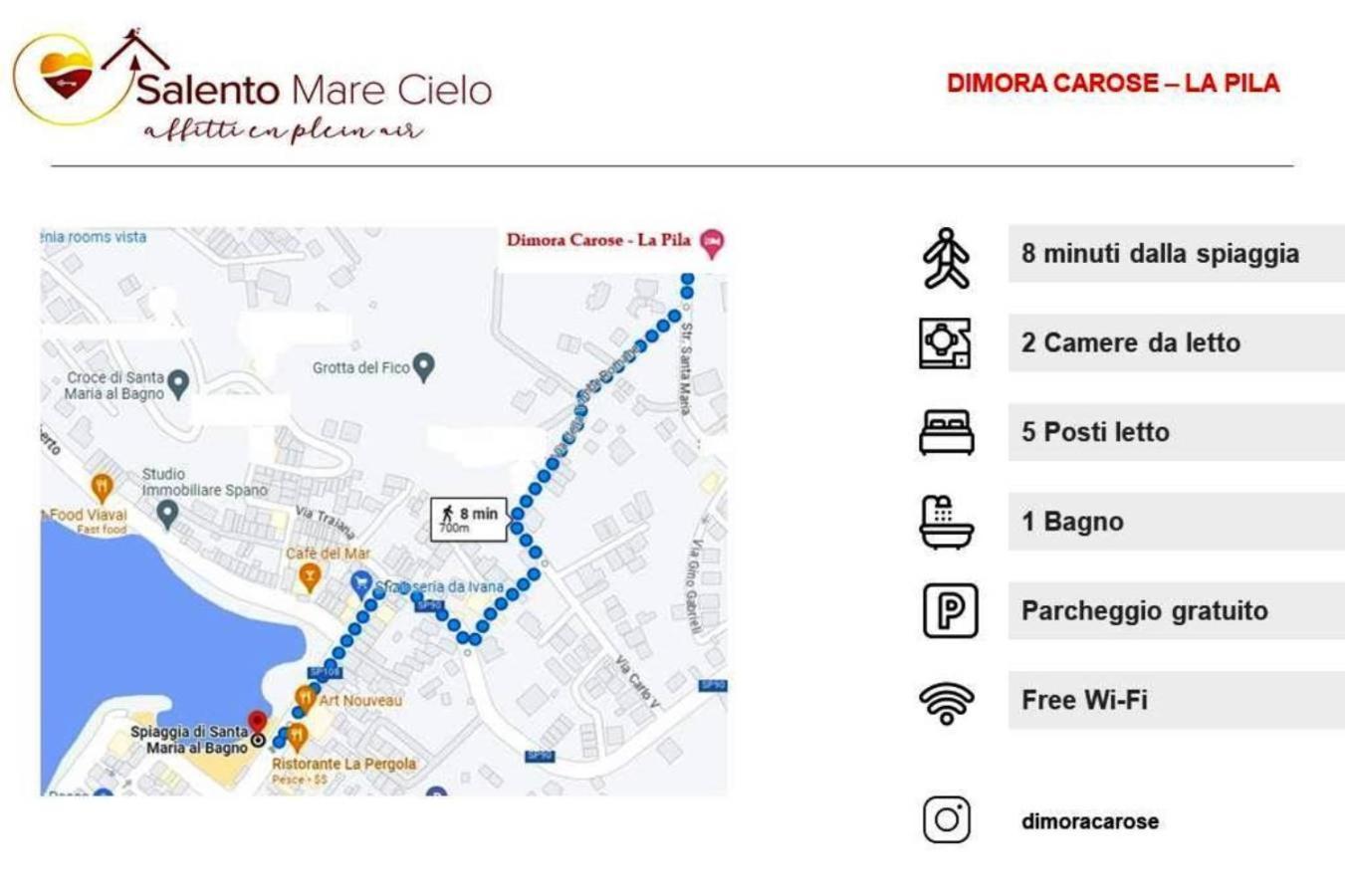 Ferienwohnung Dimora Carose Santa Maria al Bagno Exterior foto