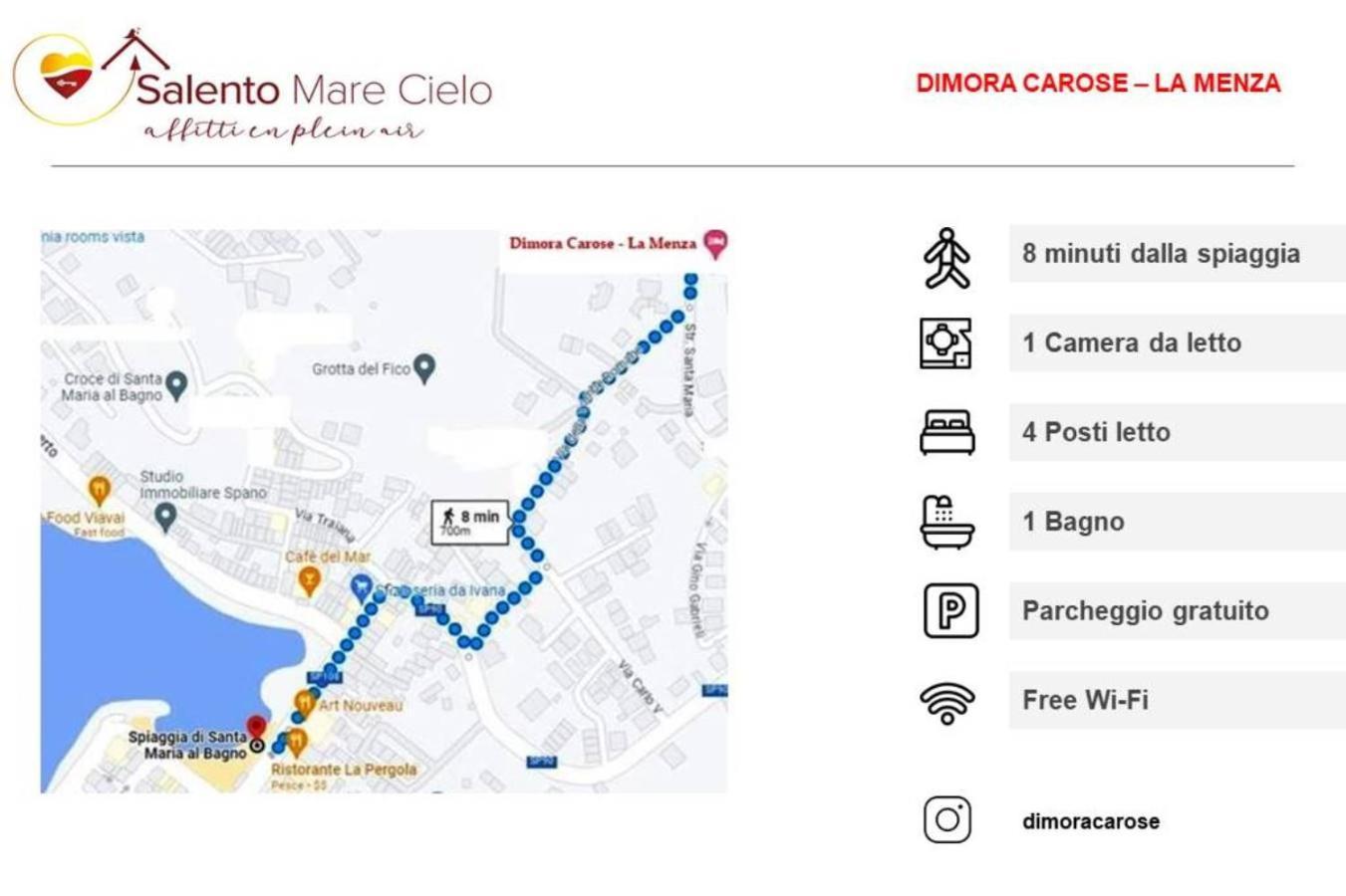 Ferienwohnung Dimora Carose Santa Maria al Bagno Exterior foto